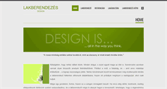 Desktop Screenshot of lakberendezes-design.hu